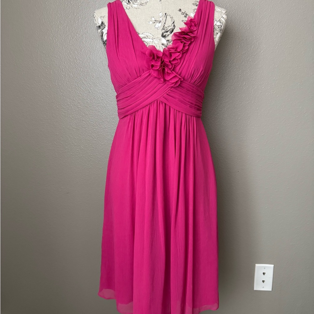 Max and Cleo Elegant Pink Sleeveless Dress 10 NWT